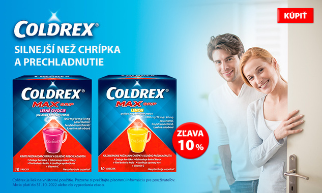 Coldrex proti chrípke a prechladnutiu zľavy!