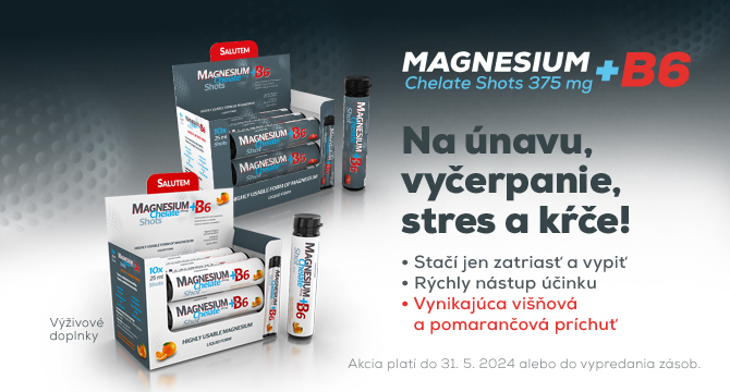 Salutem Magnesium shots až 15% zľava!