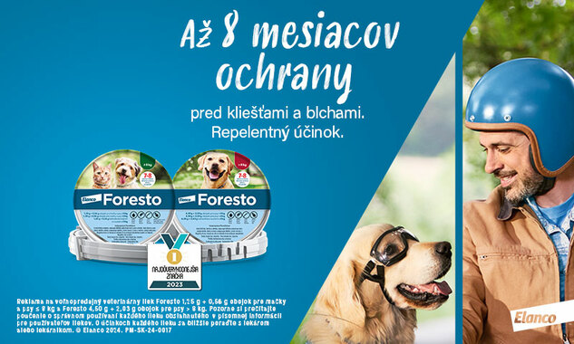 Foresto - ochrana pred parazitmi pre Vašich miláčikov