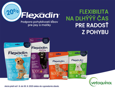 Flexadin - chutný výživový doplnok pre zdravé kĺby mačiek a psov