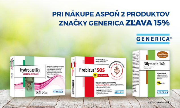 Generica - zľava -15% od 2 ks