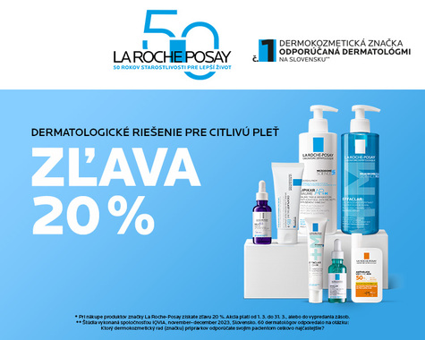 La Roche-Posay zľava 20 %!