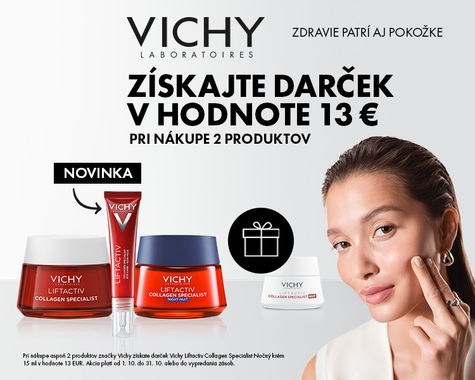 Darček pri nákupe dvoch produktov Vichy!