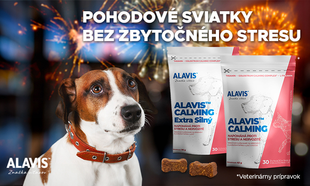 Veterinárne prípravky Alavis Calming teraz v zľave -15%