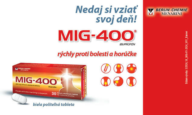 Mig-400 a Mig Junior - rýchly proti bolesti a horúčke!