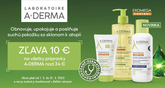 A-Derma zľavy až 10 €!