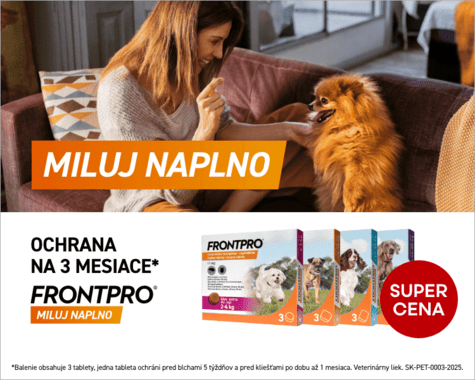 FRONTPRO – ochrana proti blchám a kliešťom, ktorú si váš pes zamiluje na prvé hryznutie!