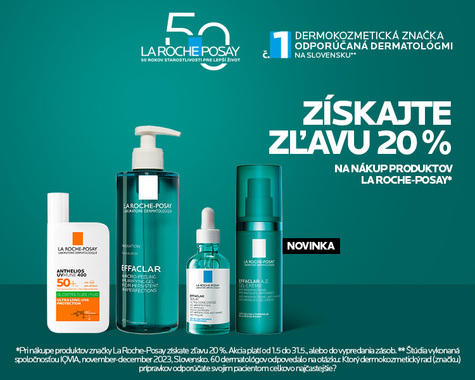 LaRoche-Posay zľava - 20%