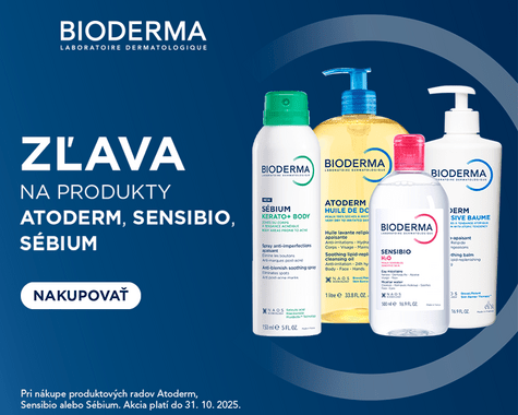 Bioderma Atoderm, Sensibio a Sébium so zľavou!