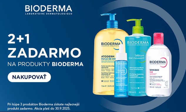 Bioderma 2+1 zdarma!