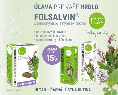 Fytopharma Folsalvin - pre hrdlo a ústnu dutinu