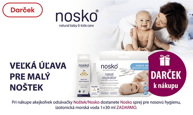 K nosko odsávačkám teraz získate darček - sprej pre nosovú hygienu!