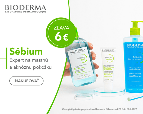 Bioderma SEBIUM zľava 6€!