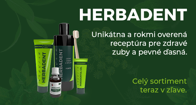 Herbadent zubné pasty a kefky so zľavou -15%