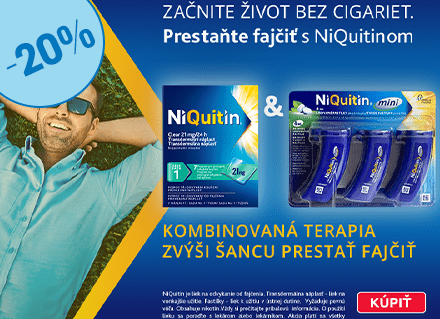 Prestaňte fajčiť s Niquitinom - teraz zľava -20%!