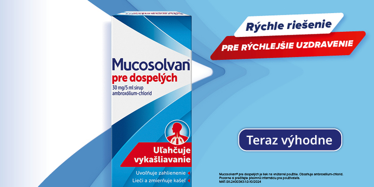 Mucosolvan - pomoc proti kašľu, zľava!