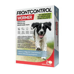 Frontcontrol Wormer Tablety na odčervenie pre psy
