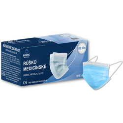 Biomic Jednorazové medicínske rúško pre dospelých Typ IIR (modré)