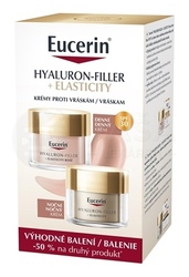 Eucerin Hyaluron-Filler + Elastiticty Krémy proti vráskam (Výhodné duo balenie)
