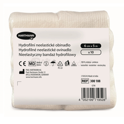 Hartmann Hydrofilné neelastické nesterilné ovínadlo (6 cm x 5 m)