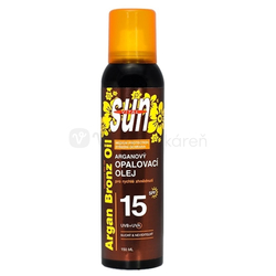 Sun Argan Suchý olej na opaľovanie s Bio arganovým olejom SPF15