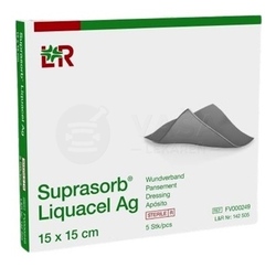 Suprasorb Liquacel Ag Krytie na rany s antimikrobiálnym striebrom (15 x 15 cm)