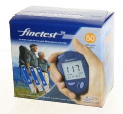 Finetest Testovacie prúžky do glukomera