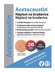 Acetocaustin Náplasť na bradavice