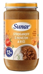 Sunar Stroganov s hovädzím mäsom (od ukončeného 12. mesiaca)