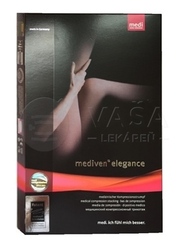 Mediven Elegance Stehenné pančuchy, veľ. 2, (II.KT), krátke, so špicou, s krajkou, karamel