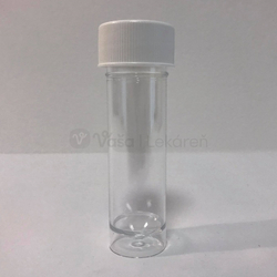 Sterilná skúmavka na moč 30 ml (biely uzáver)