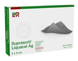 Suprasorb Liquacel Ag Krytie na rany s antimikrobiálnym striebrom (5 x 5 cm)
