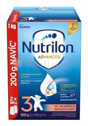 Nutrilon Advanced 3 DUOBALENIE Batoľacia mliečna výživa (od ukonč. 12. mesiaca)
