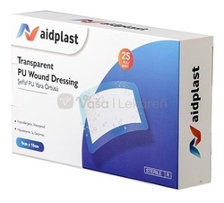 Aidplast Priehľadná sterilná náplasť na rany (9 x 15 cm)