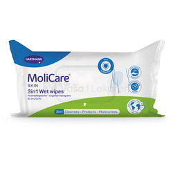 MoliCare Skin Wet wipes 3v1 Vlhčené obrúsky s dimetikónom