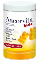 Ascorvita Kids (Vitamín C + Vitamín D + Zinok)
