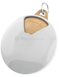 Vreckový dávkovač liekov, typ 05 (broskyňový/biely)