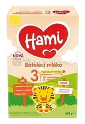 Hami 3 Batoľacie mlieko s príchuťou vanilky (od ukonč. 12. mesiaca)