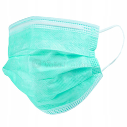 Mercator Jednorazové chirurgické rúško 3-vrstvové (zelené)