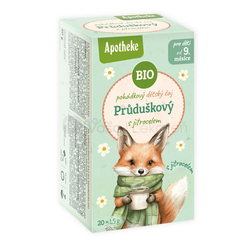 Apotheke Rozprávka BIO  Bylinný čaj Prieduškový so skorocelom (od ukončeného 9. mesiaca)