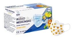 Biomic Jednorazové medicínske detské rúško Typ IIR (smajlíky)