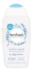 Femfresh Active Intímna umývacia emulzia s iónmi striebra a extraktom zo ženšenu