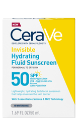 CeraVe Hydratačný opaľovací fluid na normálnu až suchú pleť SPF50+