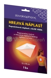 Slovakiapharm Hrejivá náplasť kapsaicínová s Aloe vera (13 x 18 cm)