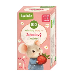 Apotheke Rozprávka BIO Detský čaj Jahodový so šípkami (od ukonč. 9. mesiaca)