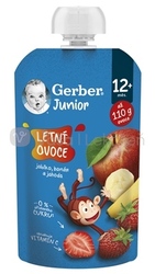 Gerber Junior Kapsička Letné ovocie (od ukonč. 12. mesiaca)