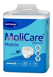 MoliCare Premium Mobile 6 kvapiek XS Naťahovacie plienkové nohavičky
