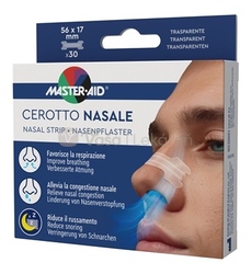 Master Aid Nosové náplasti na uľahčenie dýchania (56 x 17 mm)