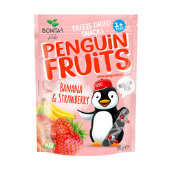 Penguin Fruits Banana &amp; Strawberry BIO