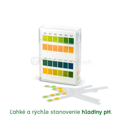 Kompava Indikačný papierik (prúžky na testovanie pH moču 4,0 - 7,5)